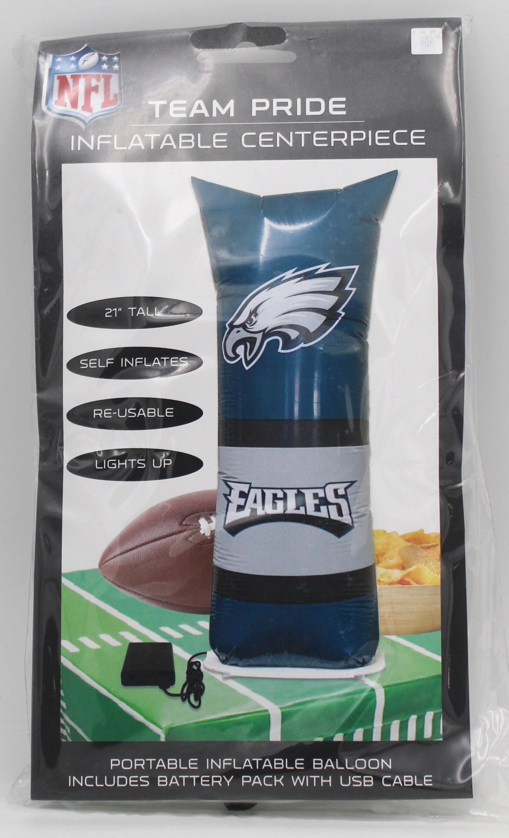 OFFICIALLY LICENCED PHILADELPHIA EAGLES TABLETOP INFLATABLE CENTERPIECE