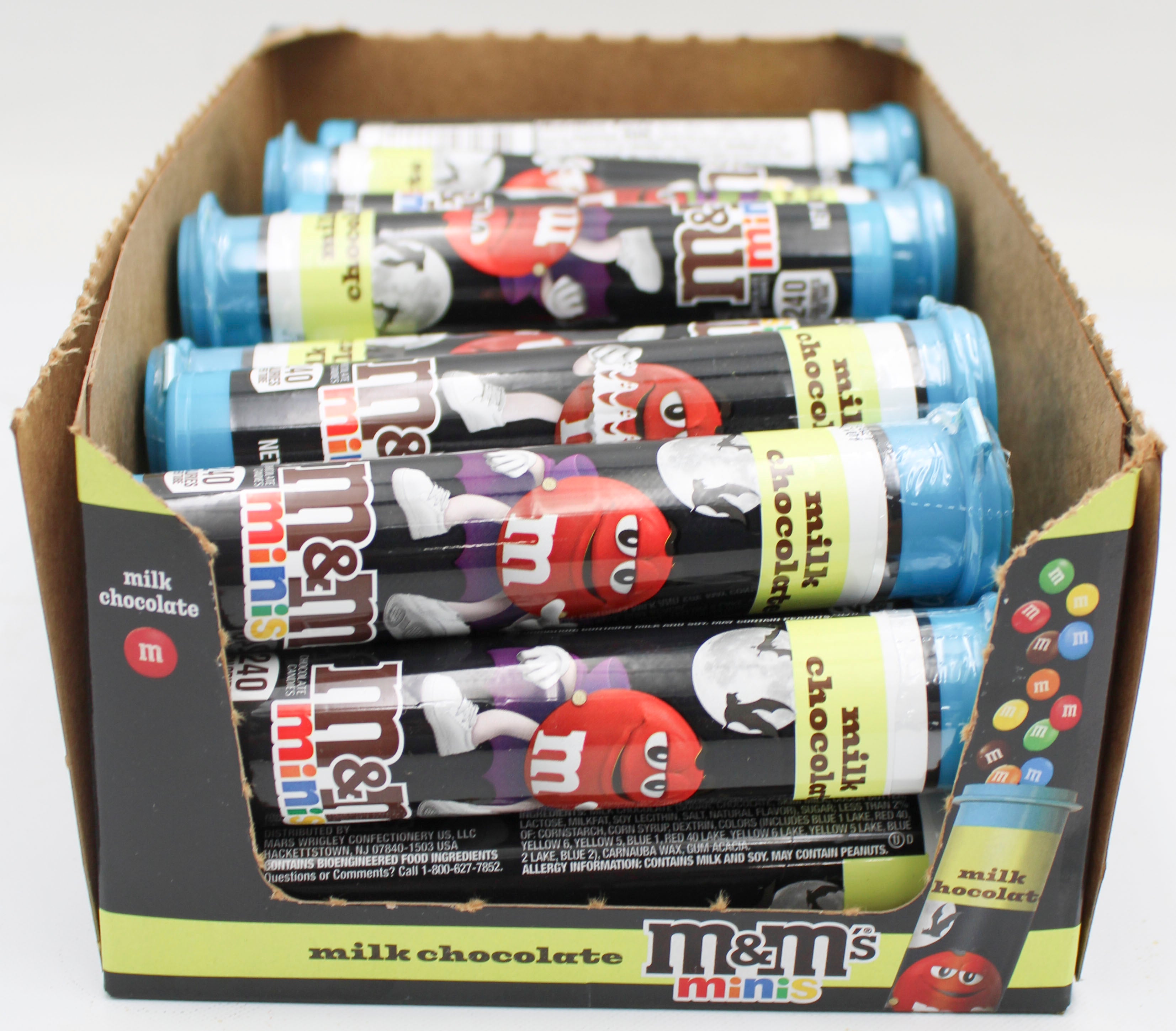 M&M'S MILK CHOCOLATE MINIS HALLOWEEN MEGA TUBE 1.77oz BB 3/31/2027