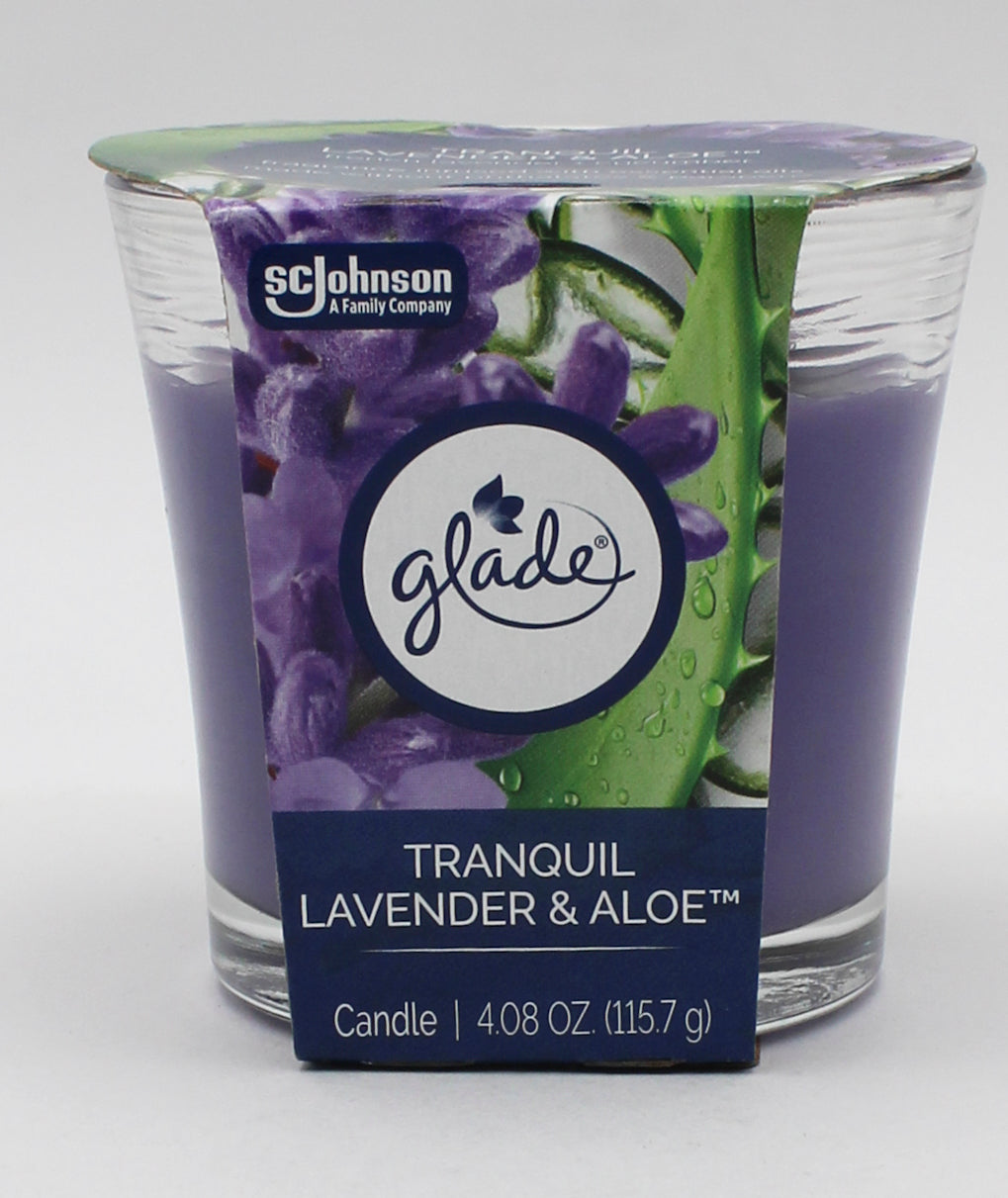 Glade Candle Tranquil Aloe 4.08oz Wholesale
