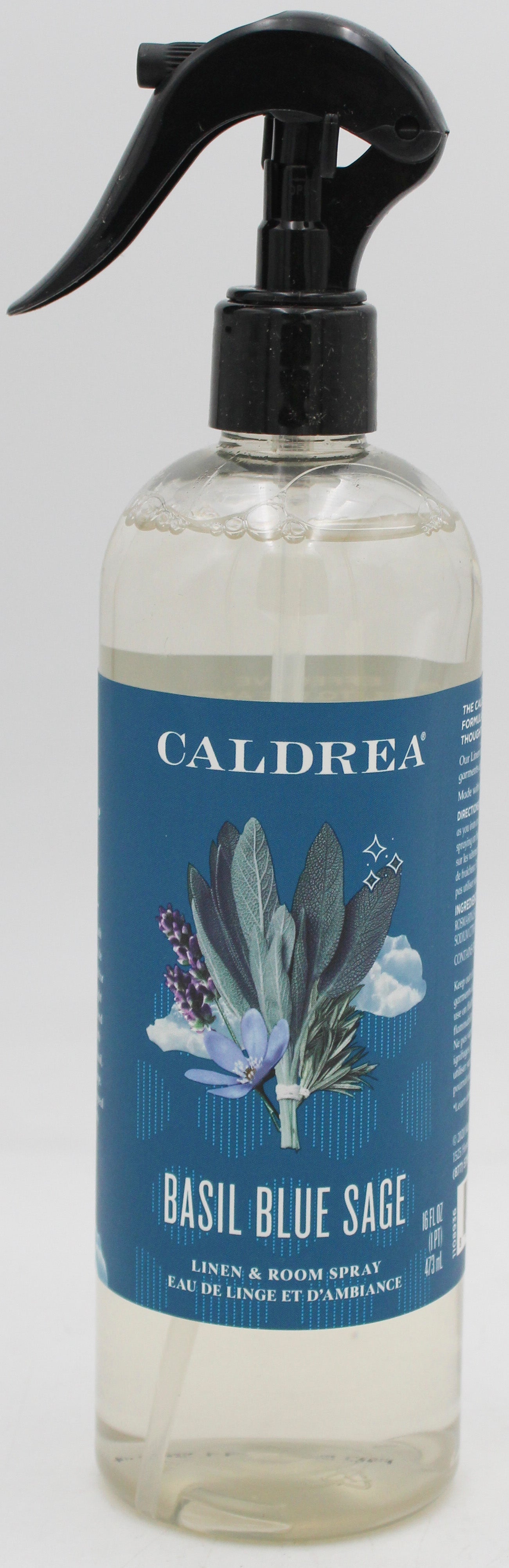 CALDREA LINEN & ROOM SPRAY BASIL BLUE SAGE 16oz+