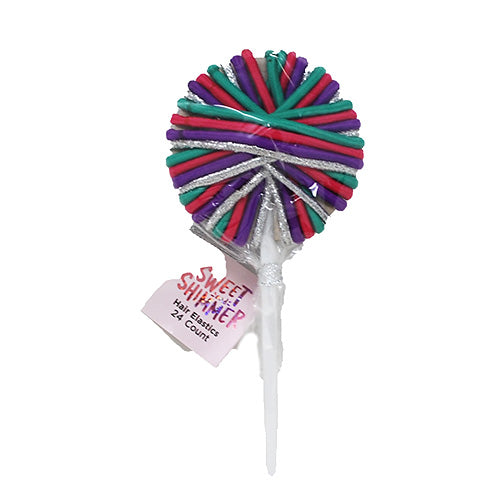 SWEET & SHIMER 24CT LOLOPOP SHAPE HAIR ELASTICS(PP4.99)