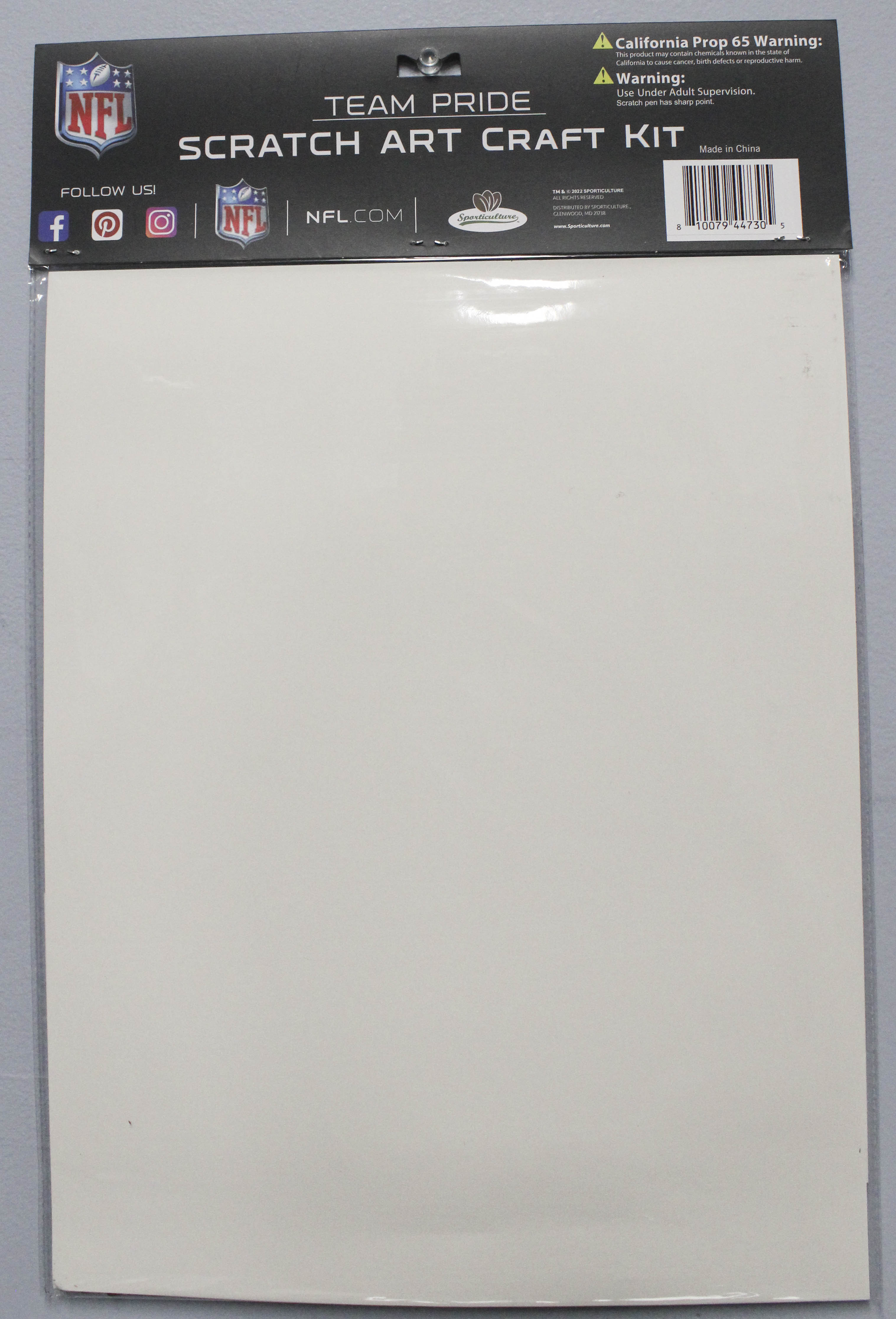 NFL TAMPA BAY BUCCANEERS SCRATCH ART CRAFT KIT