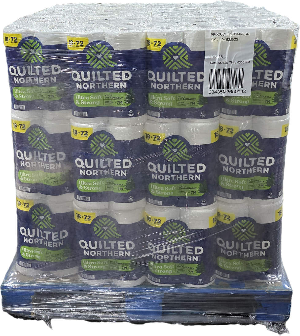 18 MEGA ROLLS QUILTED NORTHERN ULTRA SOFT & STRONG TOILET PAPER NI