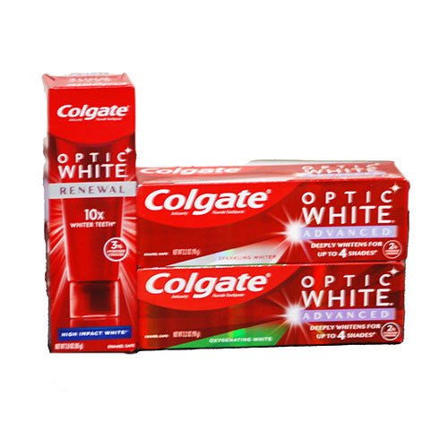 COLGATE OPTIC WHITE RENEWAL TOOTH PASTE 3OZ DISPLAY 47CT EXP 11/30/23 NI