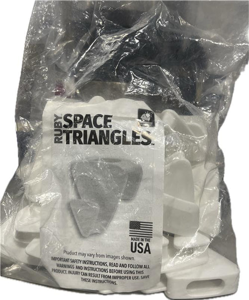 SP (ASTV) RUBY SPACE WHITE TRIANGLES 18CT POLY BAG NI