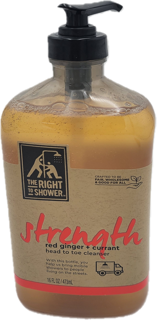 THE RIGHT TO SHOWER STRENGTH 16oz PUMP RED GINGER + CURRANT