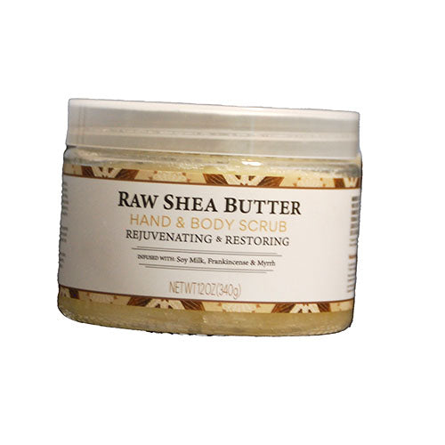 NUBIAN HERITAGE RAW SHEA BUTTER HAND&BODY SCRUB 12OZ