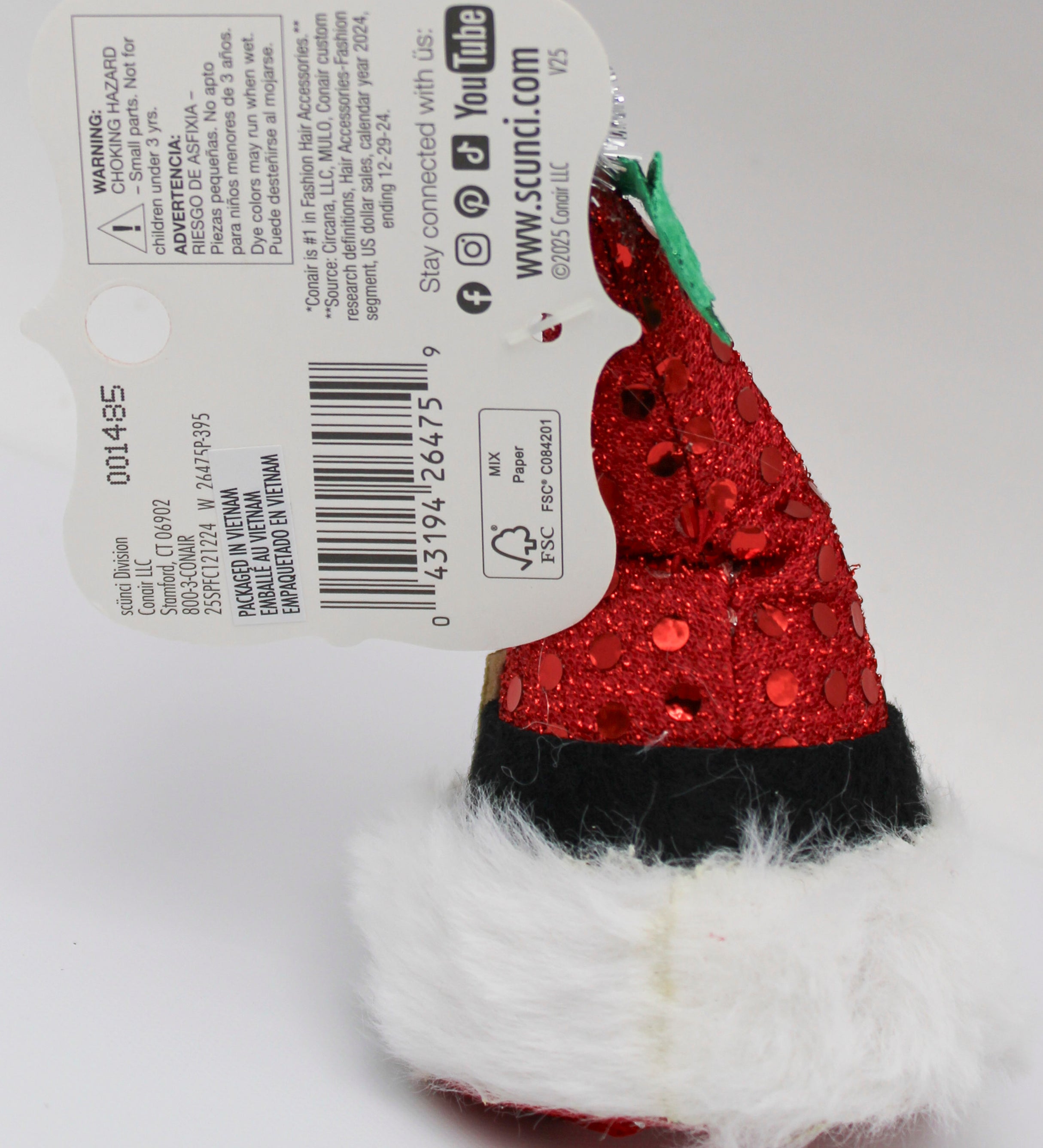 Scrunci Santa Hat Salon Clip – Bulk Pack