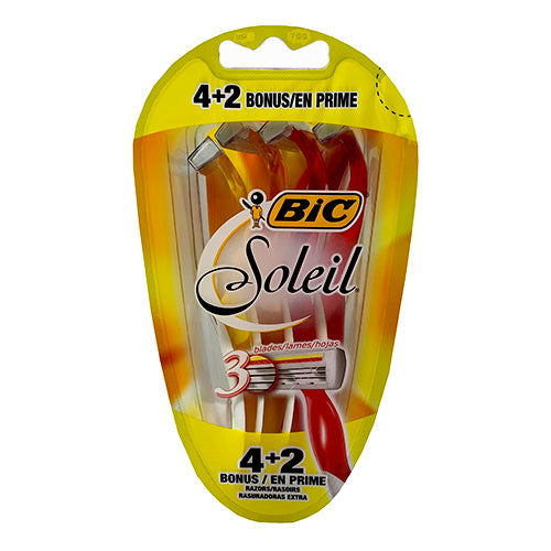 BIC SOLEIL LADYS SHAVER 4CT+2 BONUS
