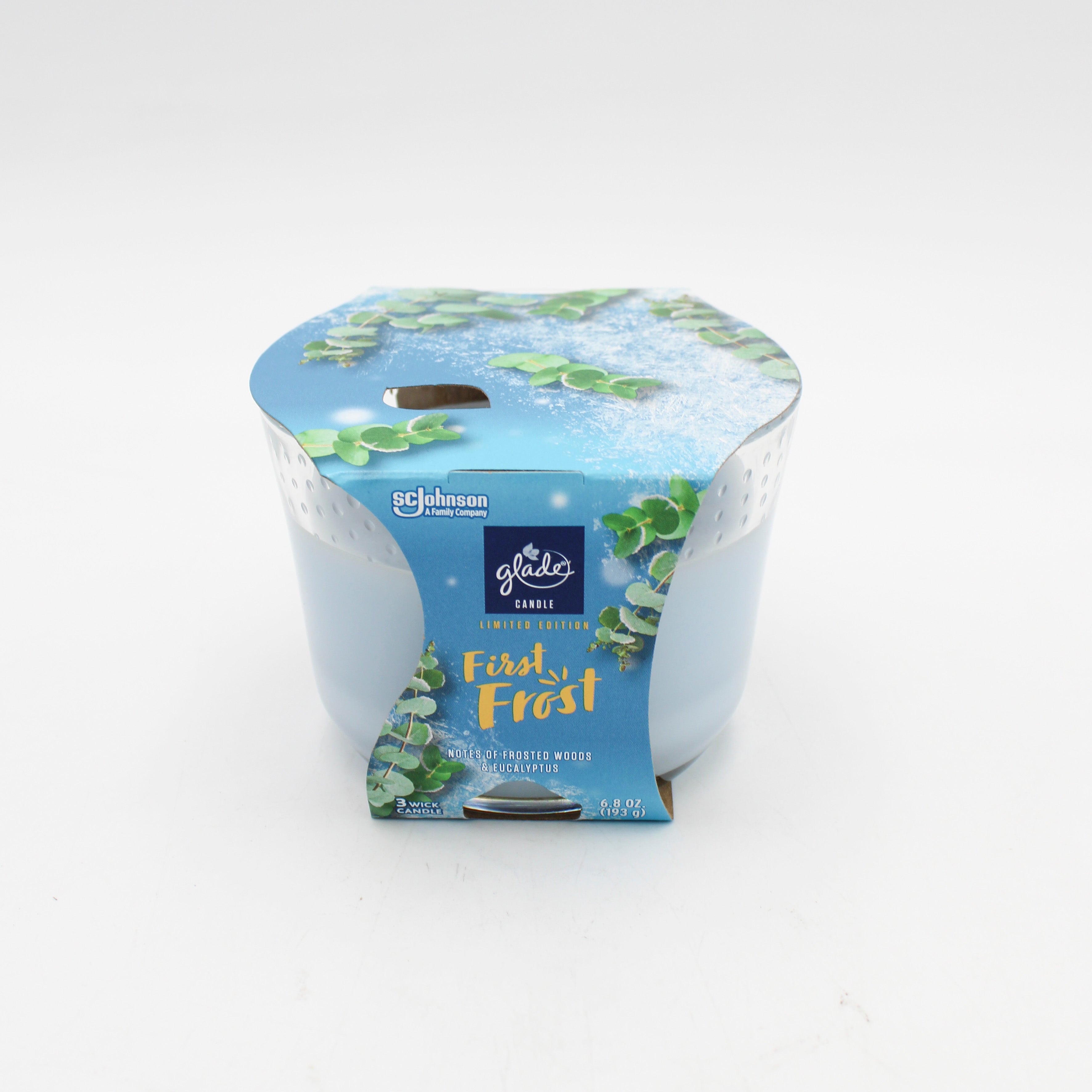 GLADE 3-WICK CANDLE FIRST FROST 6.8oz US