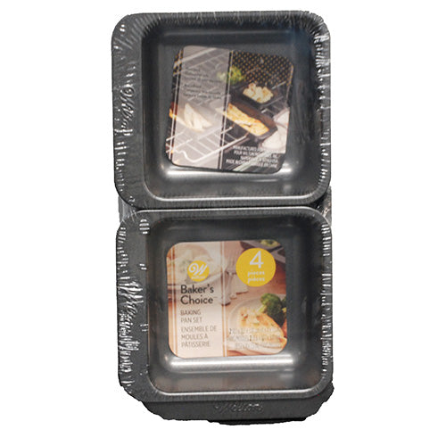 WILTON RECTANGLE AND SQUARE PAN SET 4CT