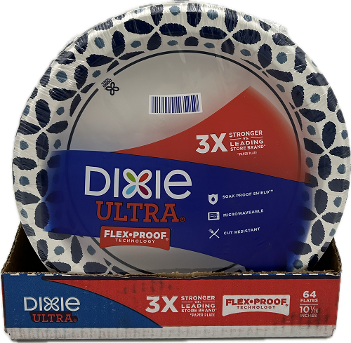 DIXIE ULTRA PLATES 10 1/16 IN 64CT