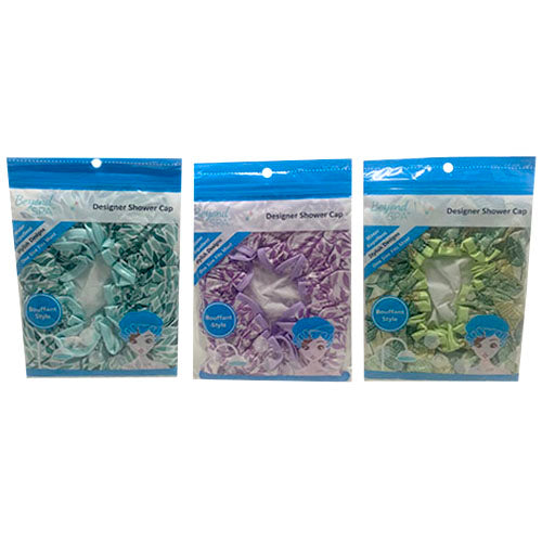 DESIGNER SHOWER CAP-ONE SIZE/ASST