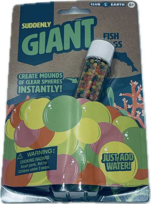 SUDDENLY GIANT FISH EGGS  AGES 6+  NI