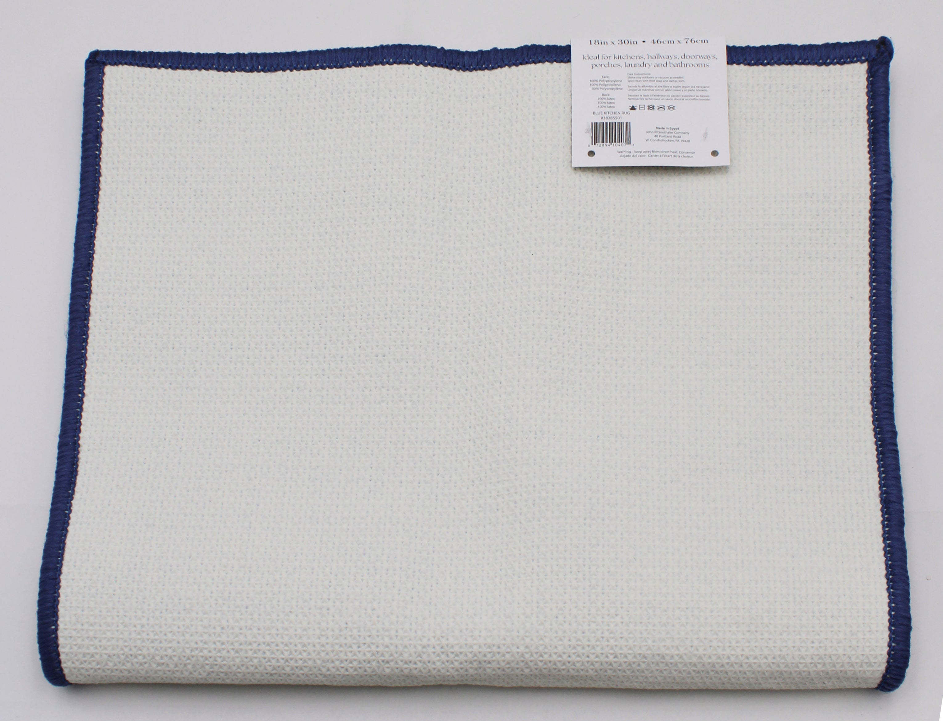 KITCHEN RUG BLUE 18X30