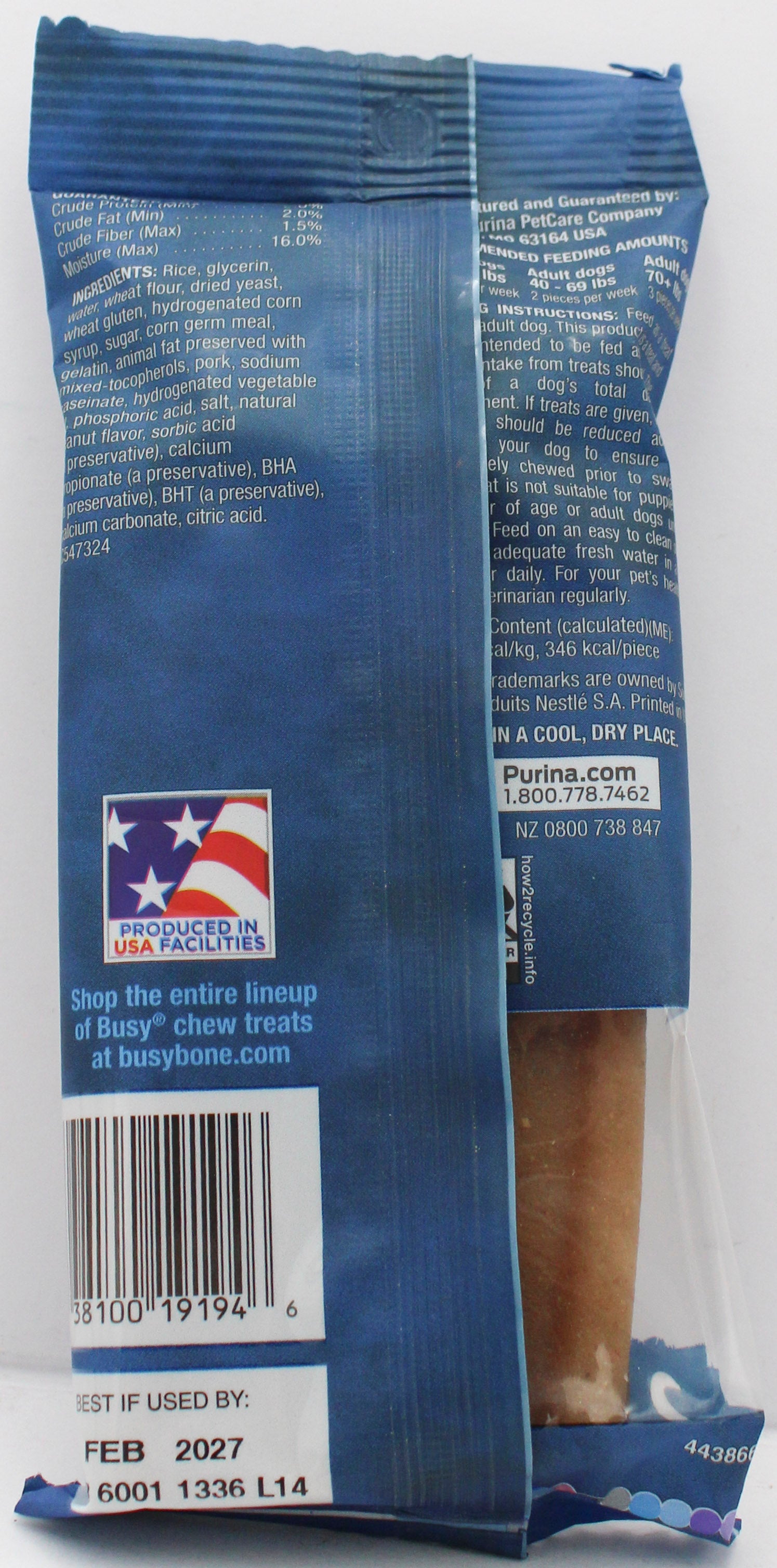 BUSY BONE PEANUT BUTTER 7oz. EXP 2.1.2027 NI
