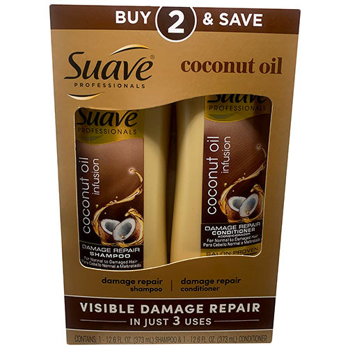 SUAVE SHMP/CNDTNR 12.6oz/2PK-COCONT