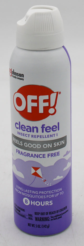 SP OFF CLEAN FEEL INSECT REPELLENT  5oz FRAGRANCE FREE