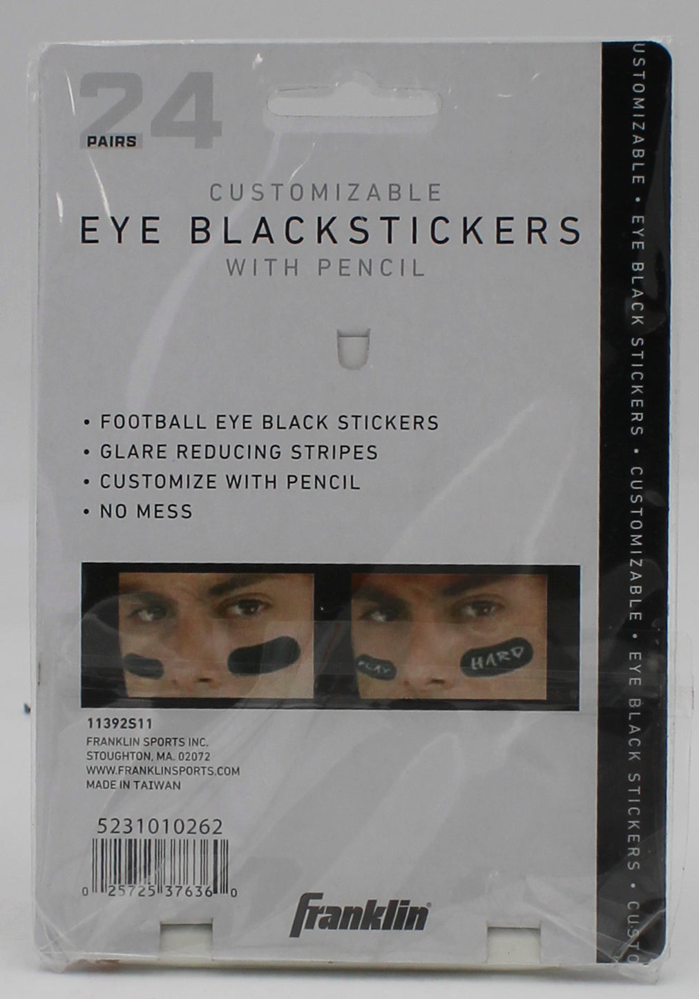FRANKLIN EYE BLACK STICKERS
