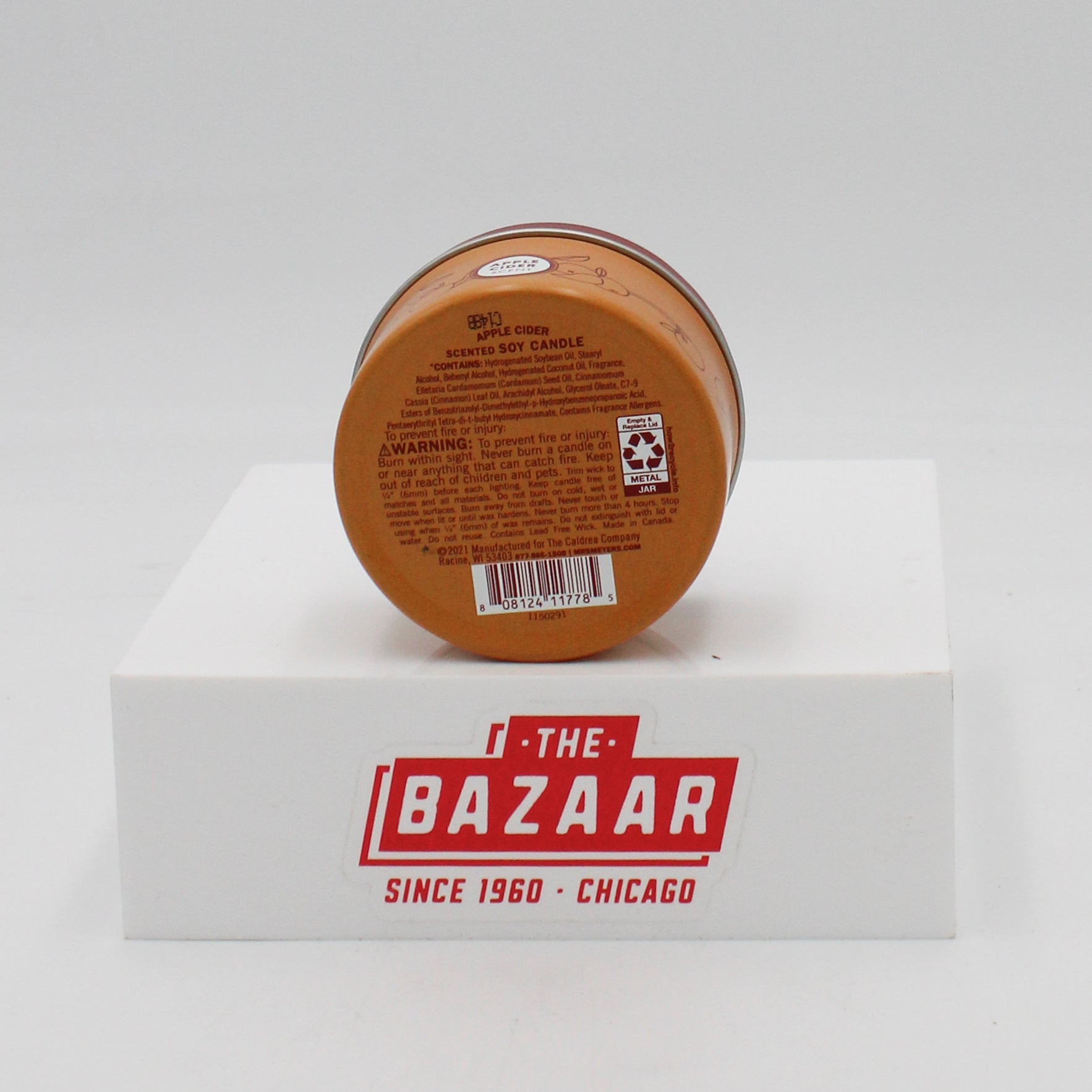 MRS MEYERS TIN CANDLE APPLE CIDER 2.9oz US