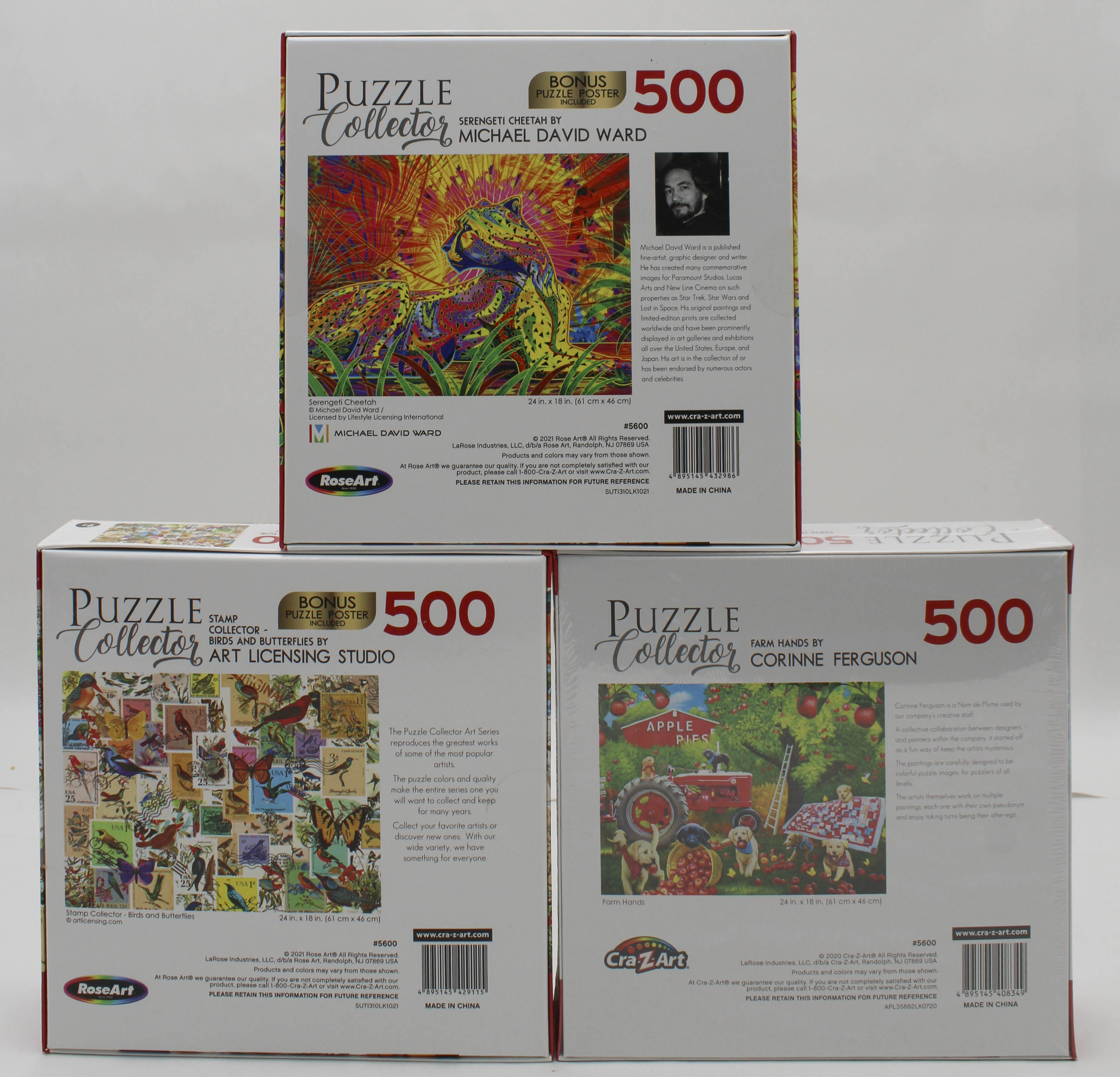 PUZZLE COLLECTOR 500PC ASST