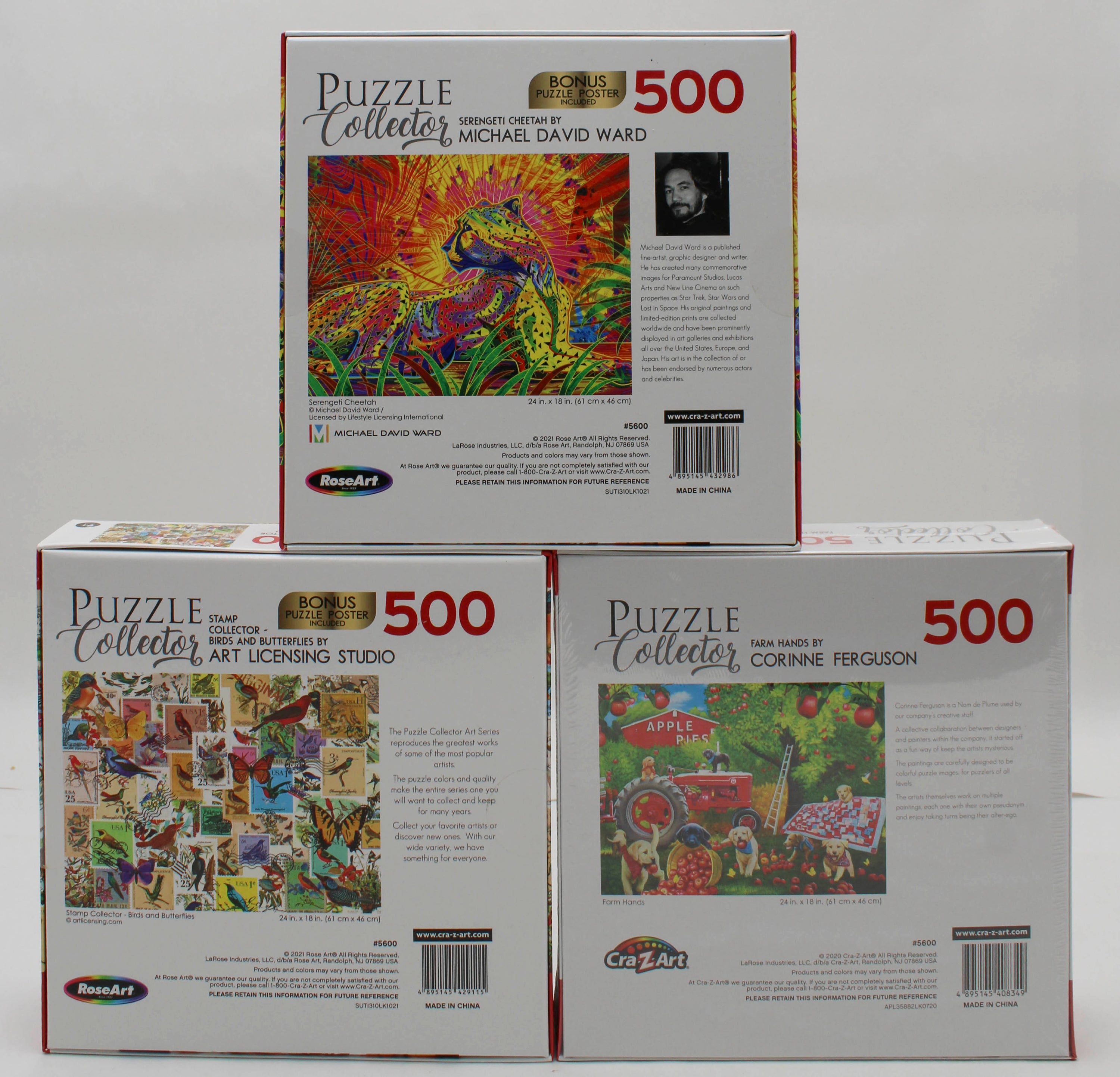 PUZZLE COLLECTOR 500PC ASST