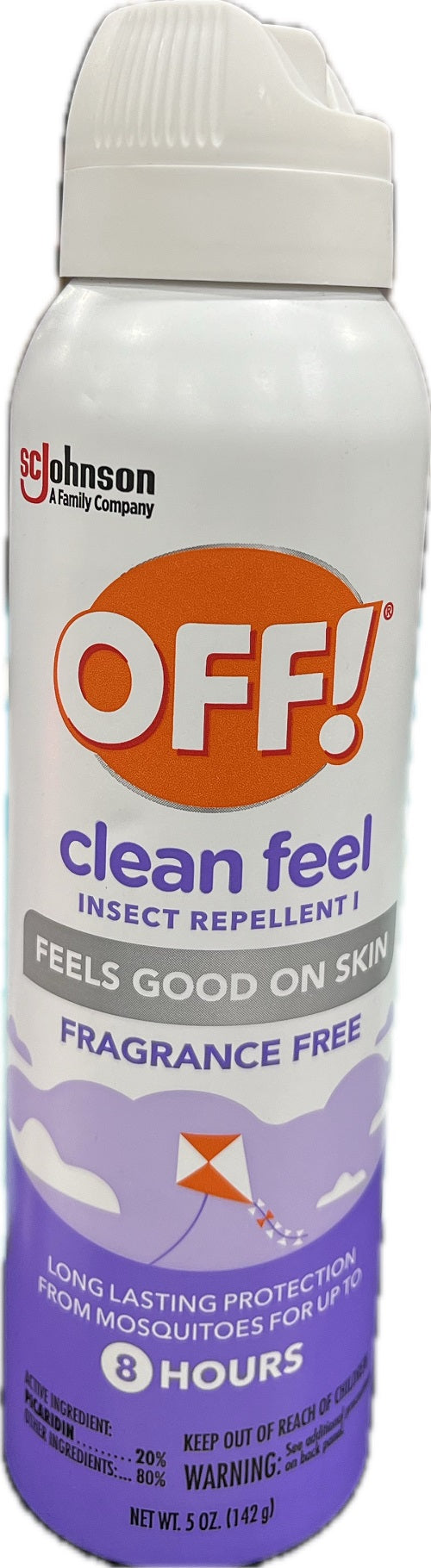 SP OFF CLEAN FEEL INSECT REPELLENT FRAGRANCE FREE 5oz