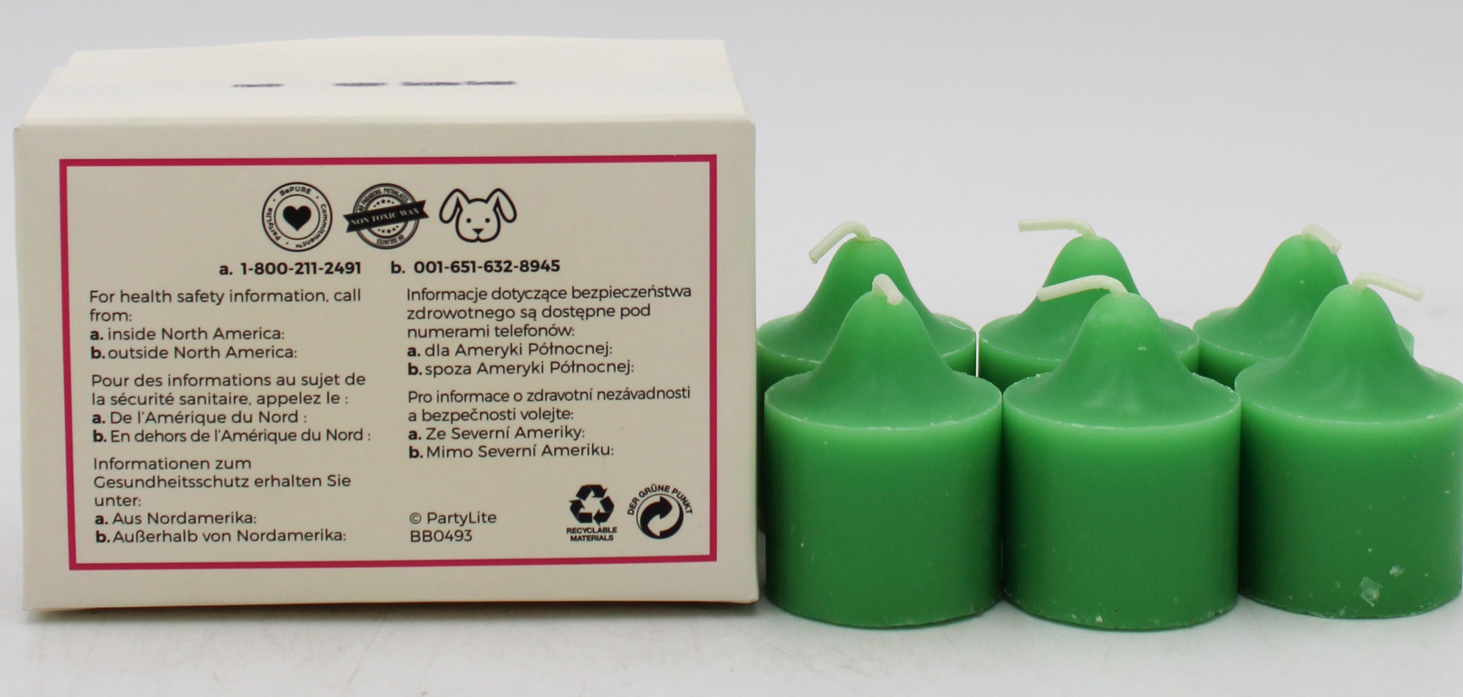 PARTYLITE CHRISTMAS MORNING VOTIVE CANDLES 6ct