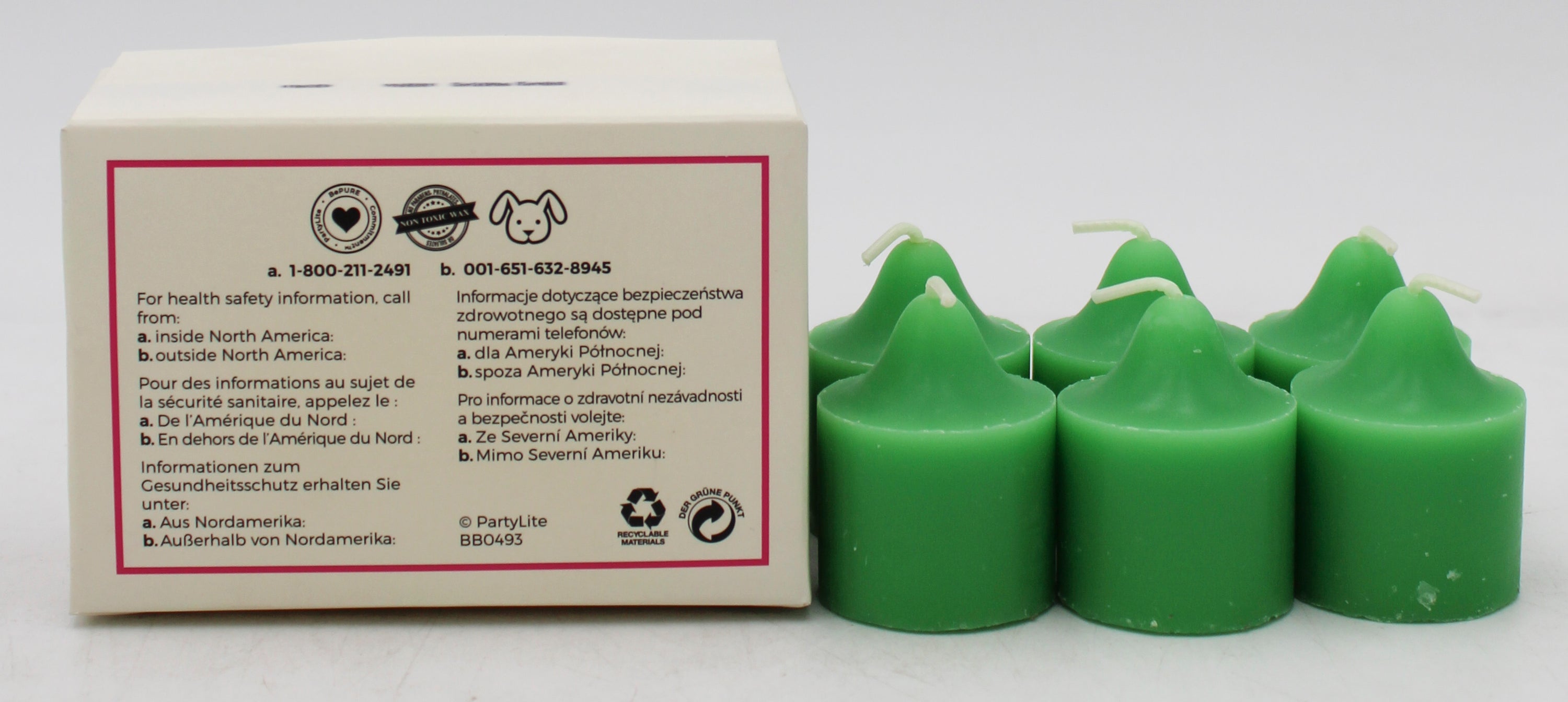 PARTYLITE CHRISTMAS MORNING VOTIVE CANDLES 6ct