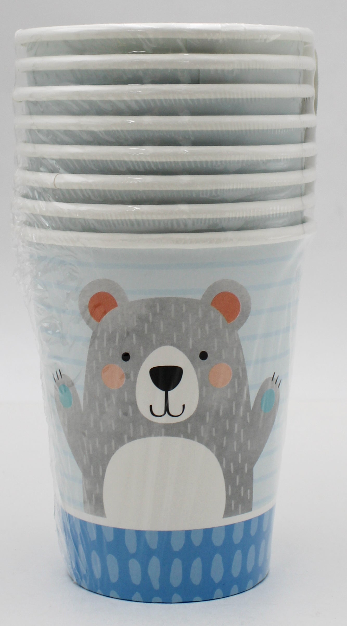 9oz. CUP 8CT 1ST BIRTHDAY BEAR