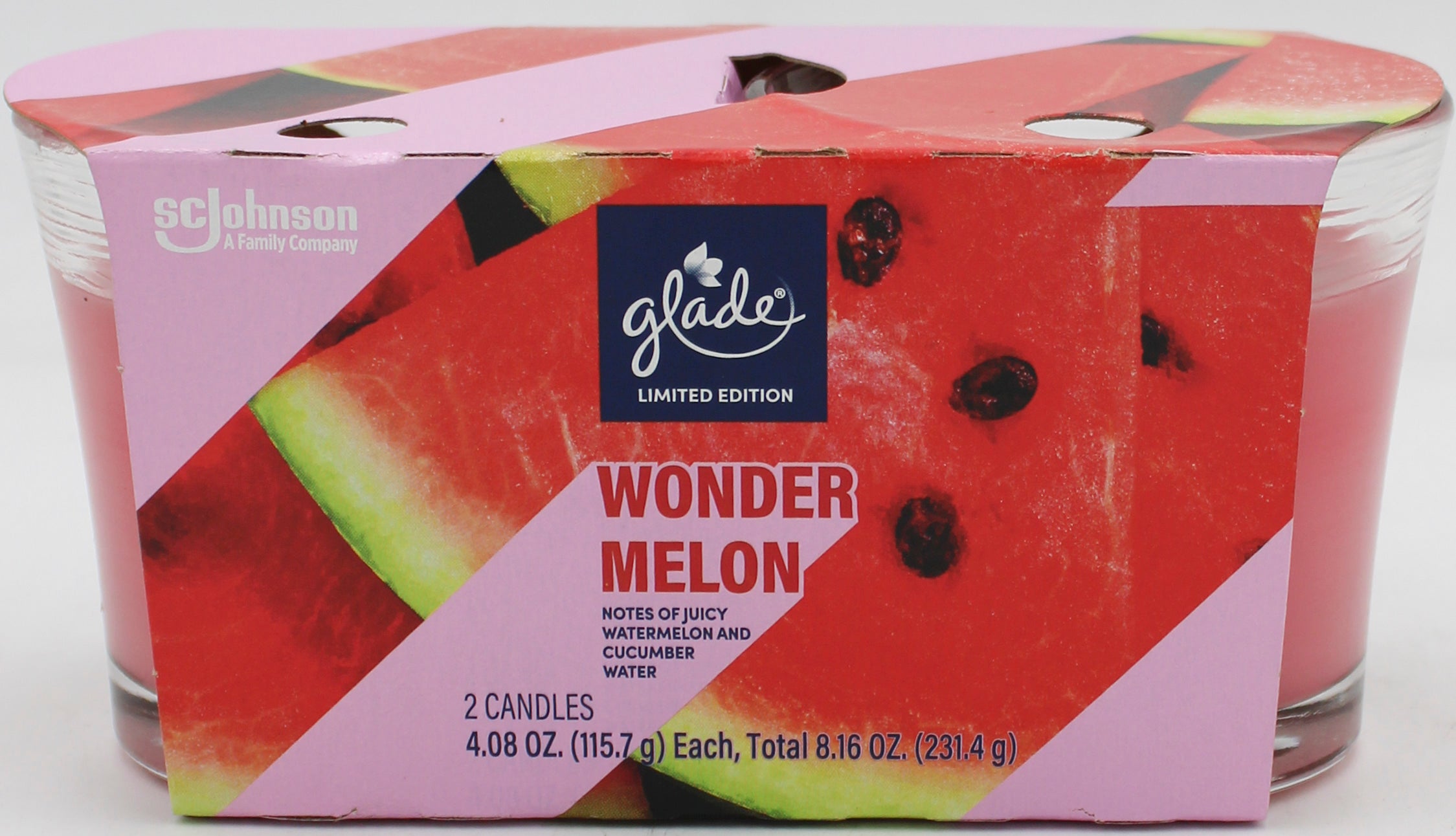 GLADE CANDLE WONDER MELON 2ct 4.08oz US