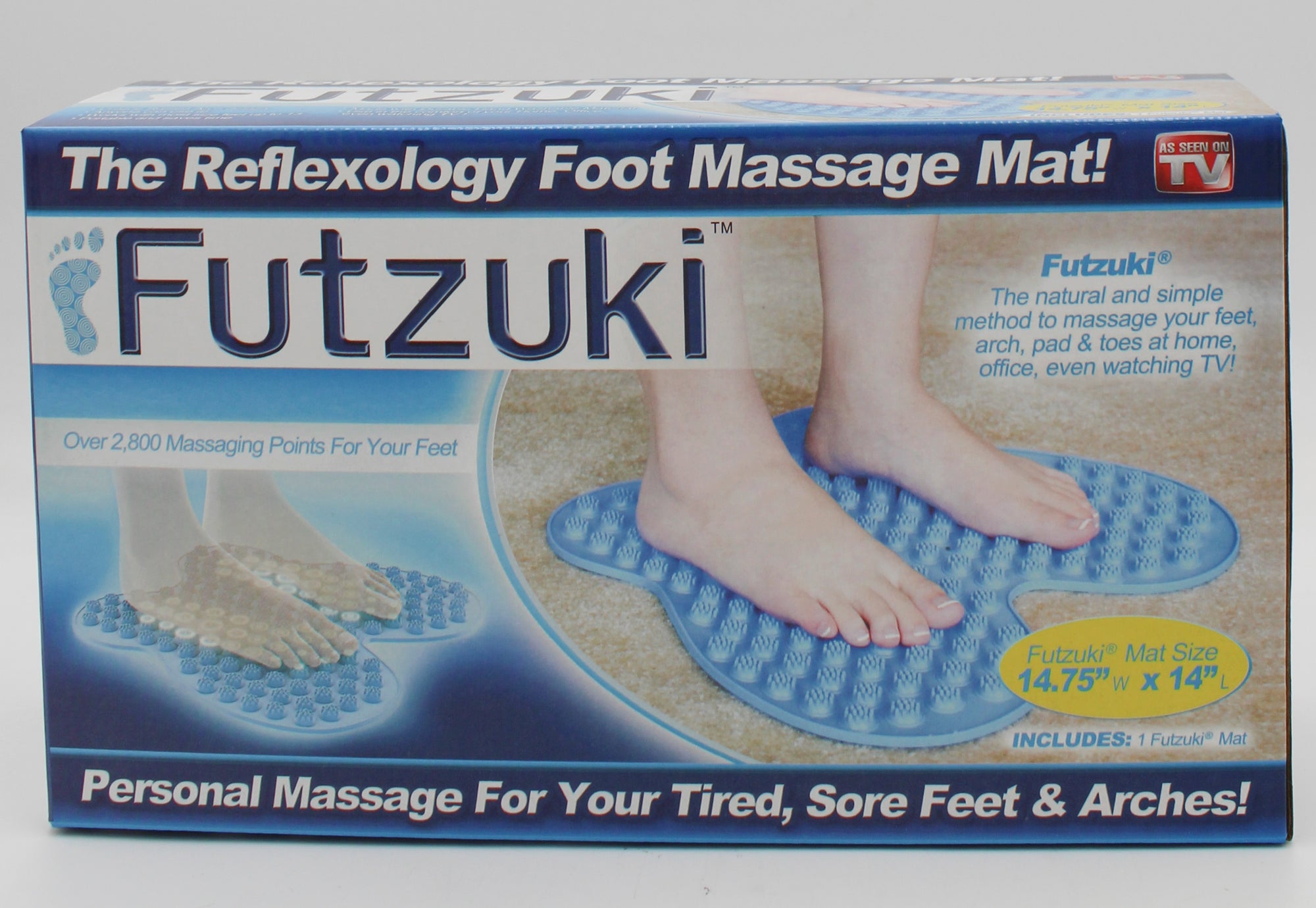ASTV FUTZUKI FOOT MASSAGE MAT 14.75" X 14".