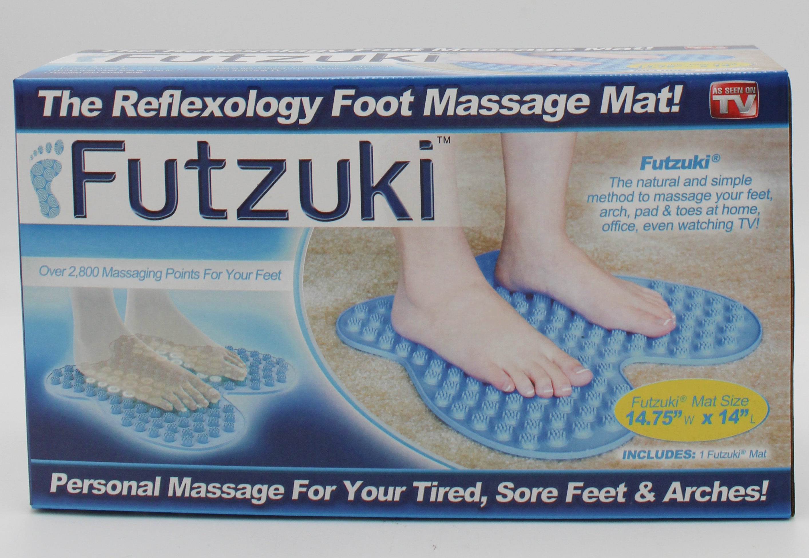 ASTV FUTZUKI FOOT MASSAGE MAT 14.75" X 14".