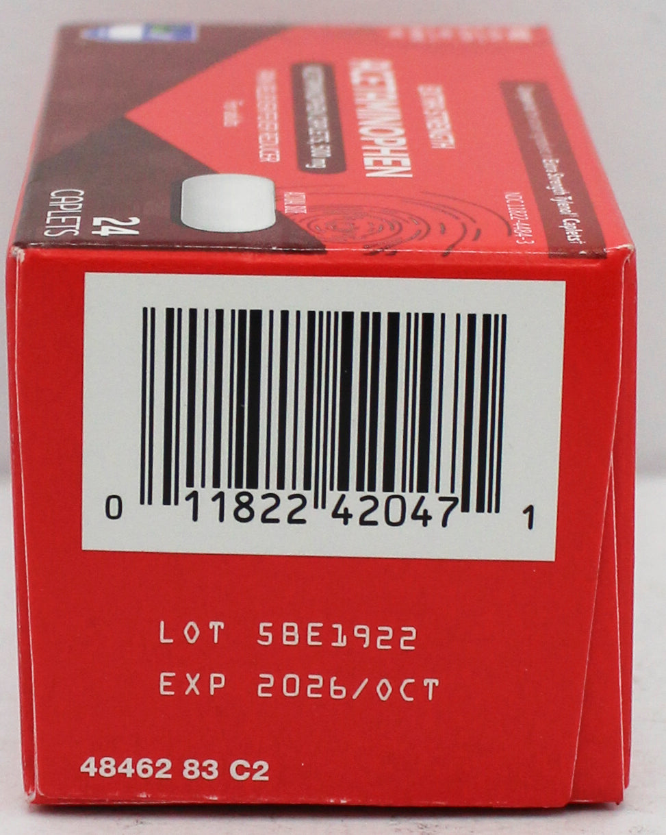 RITE AID PAIN RELIEF ACETAMINOPHEN CAPLETS 24ct EXP 10/31/2026 COMPARES TO Tylenol