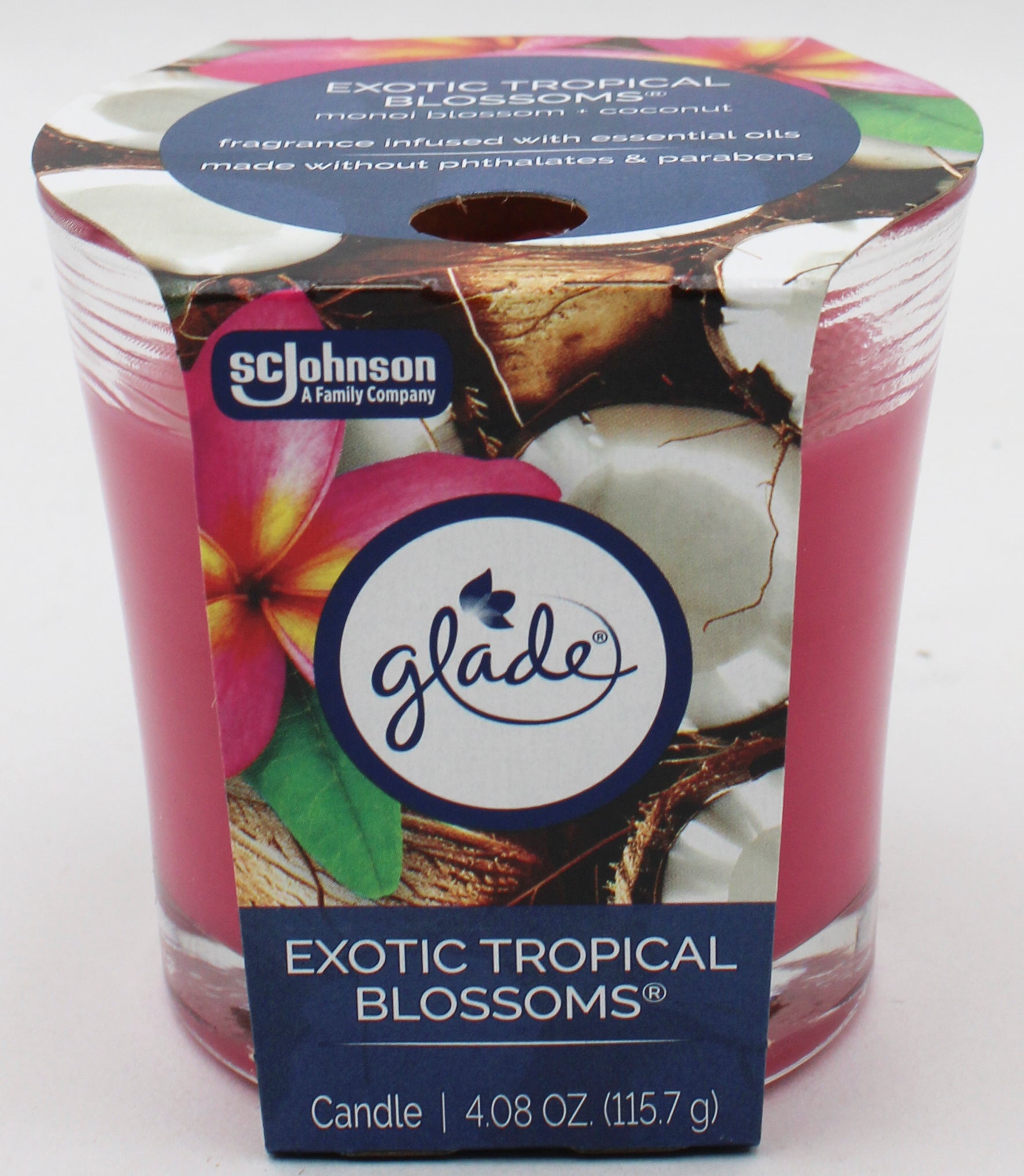 GLADE CANDLE EXOTIC TROPICAL BLOSSOMS 4.08oz US
