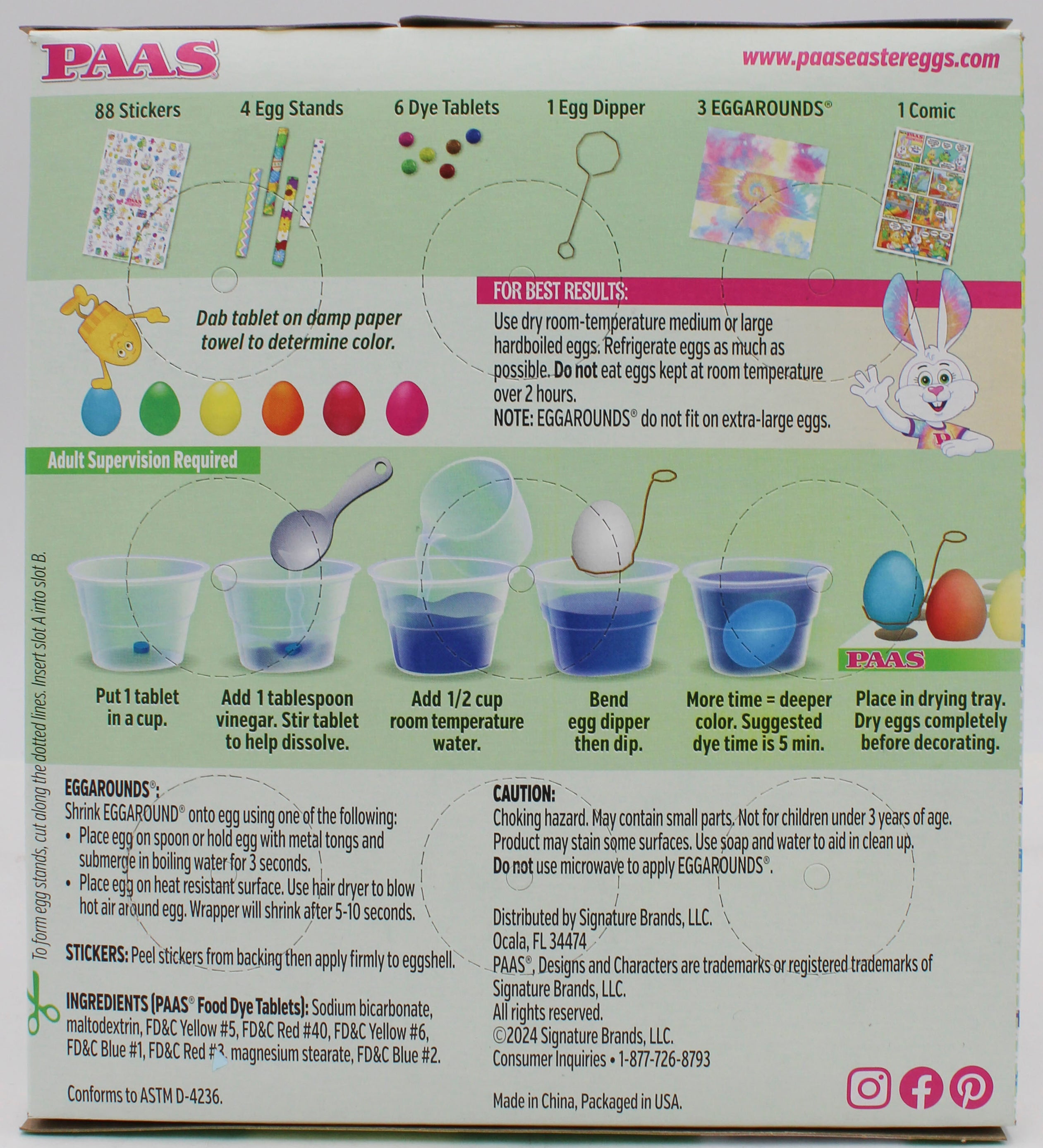 PAAS CLASSIC EGG DECORATING KIT FLOORSTAND