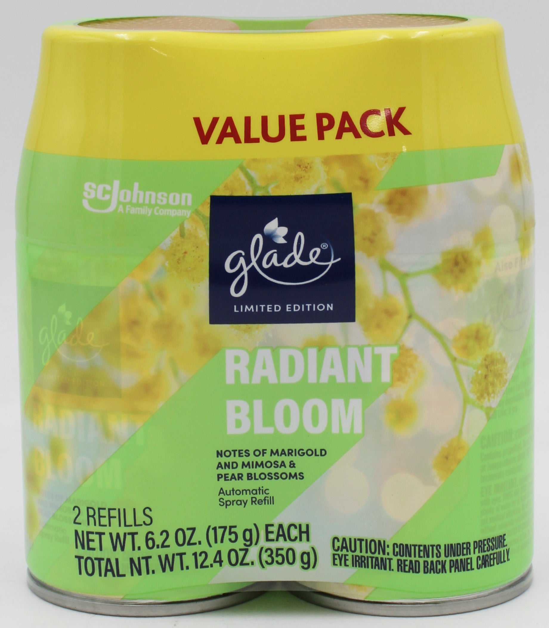 GLADE AUTO RADIANT BLOOM 2 REFILLS 6.2oz US