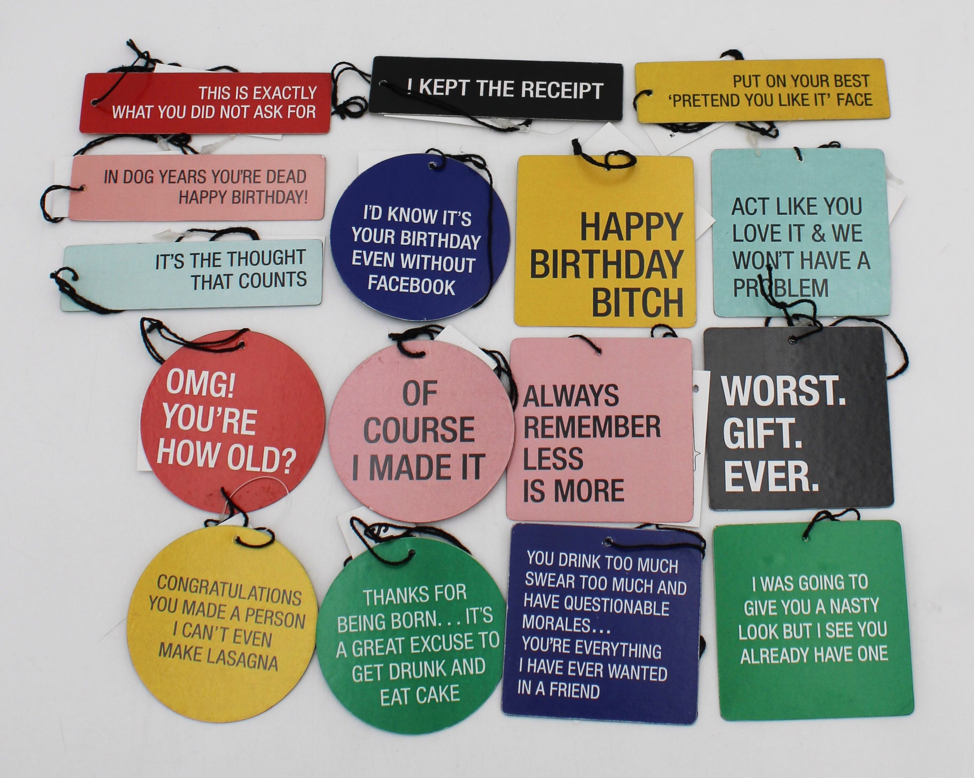 SAY WHAT? 68PC GIFT TAGS - ASSORTED