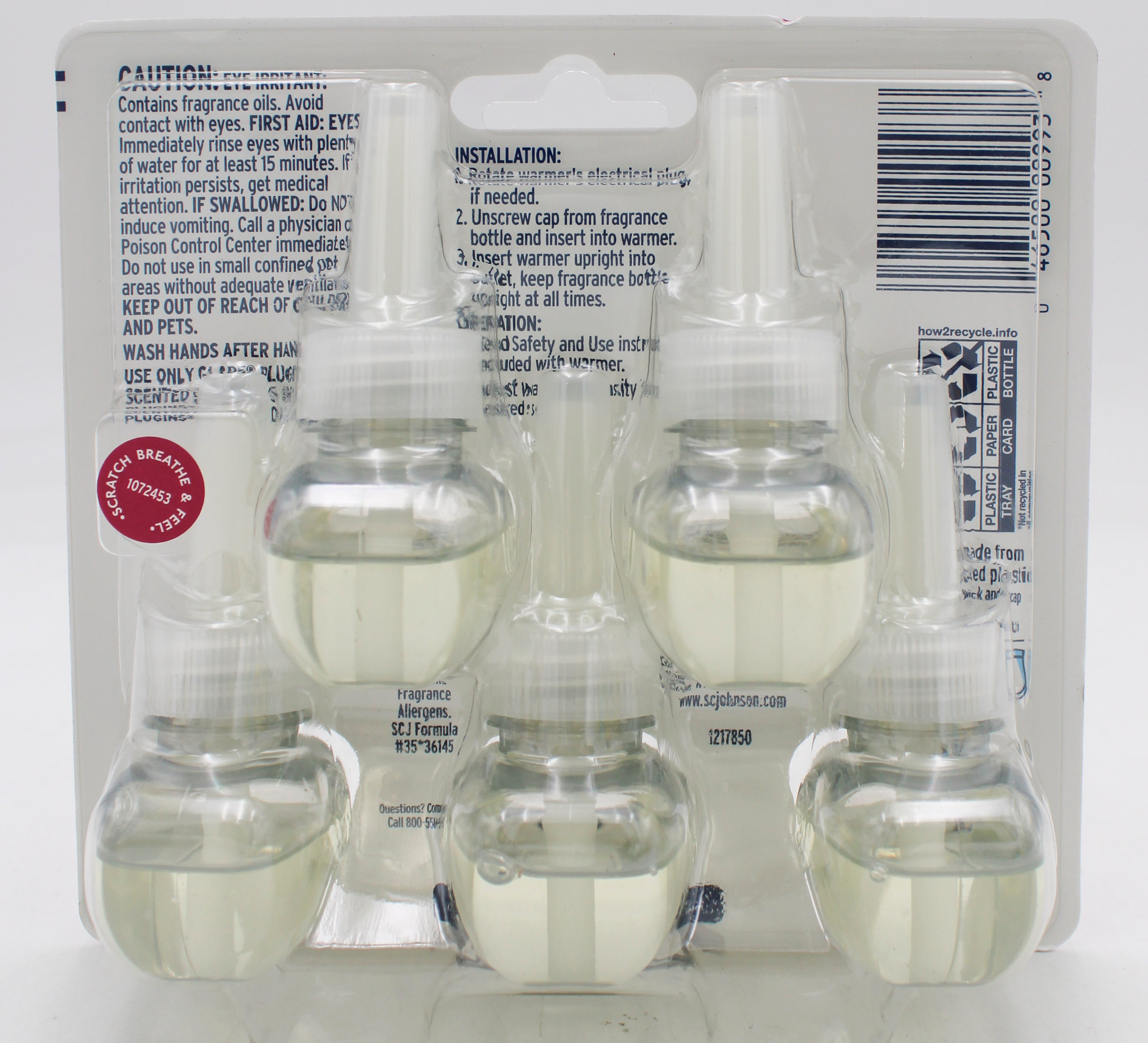 SP GLADE OIL REFILL .67oz 5CT VANILLA PASSION FRUIT