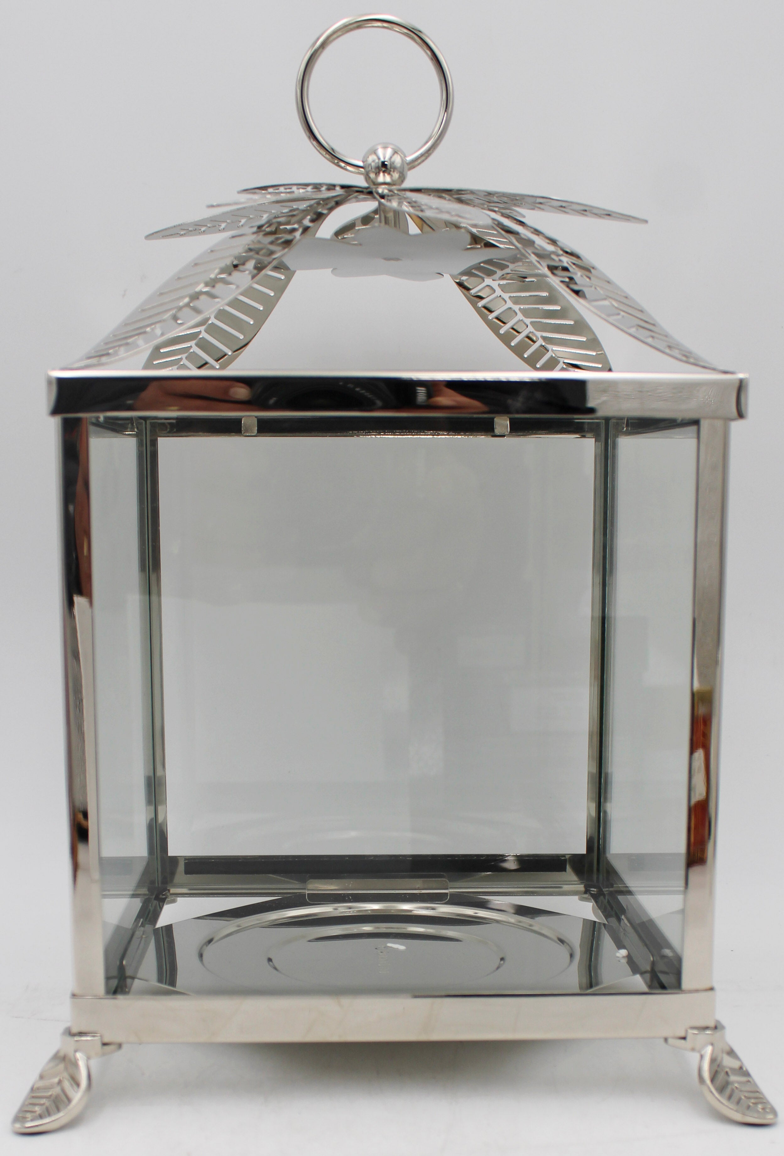 PARTYLITE PALM LEAF JAR HOLDER 11¼″ h x 7¾″ w