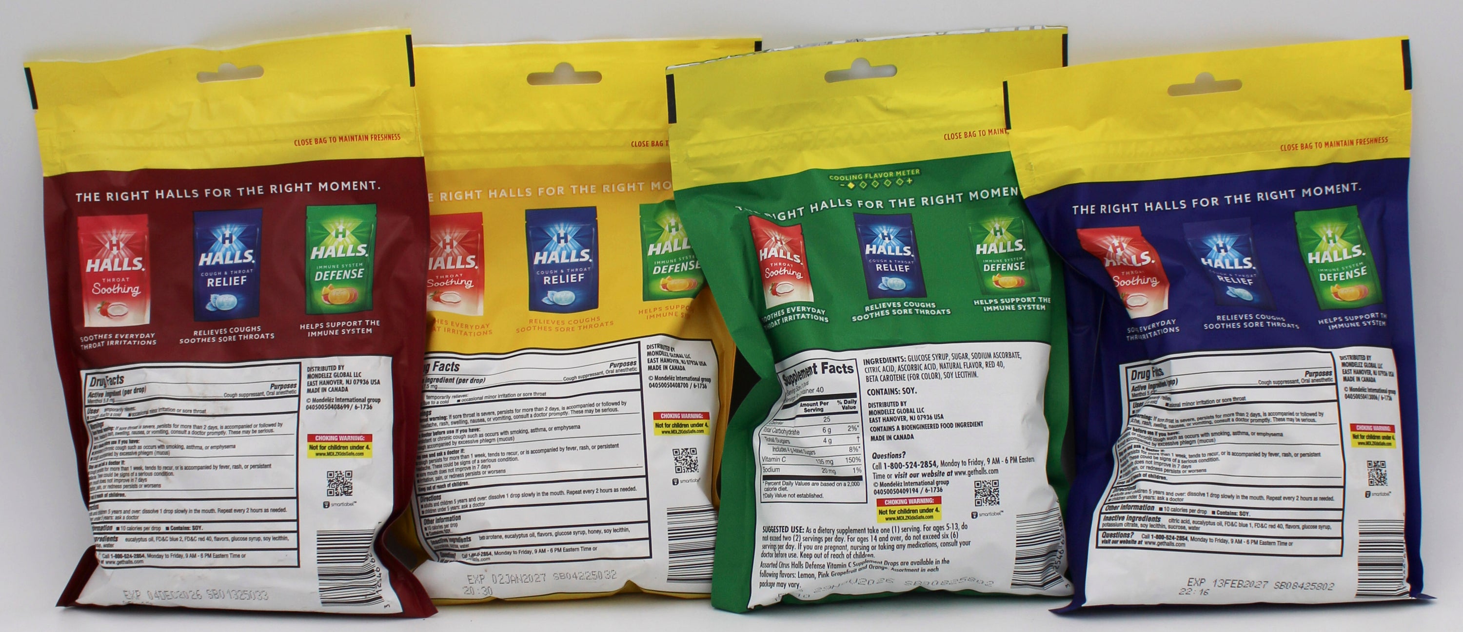 HALLS  80 PC ECO BAG BASE/DEF  EXP 11/29/26