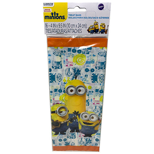 WILTON TREAT BAGS 4x9.5"/16CT-MINIONS.