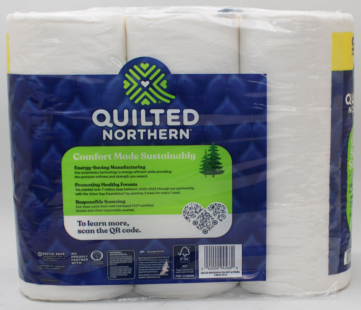 9 MEGA ROLL QUILTED NORTHERN TOILET PAPER
