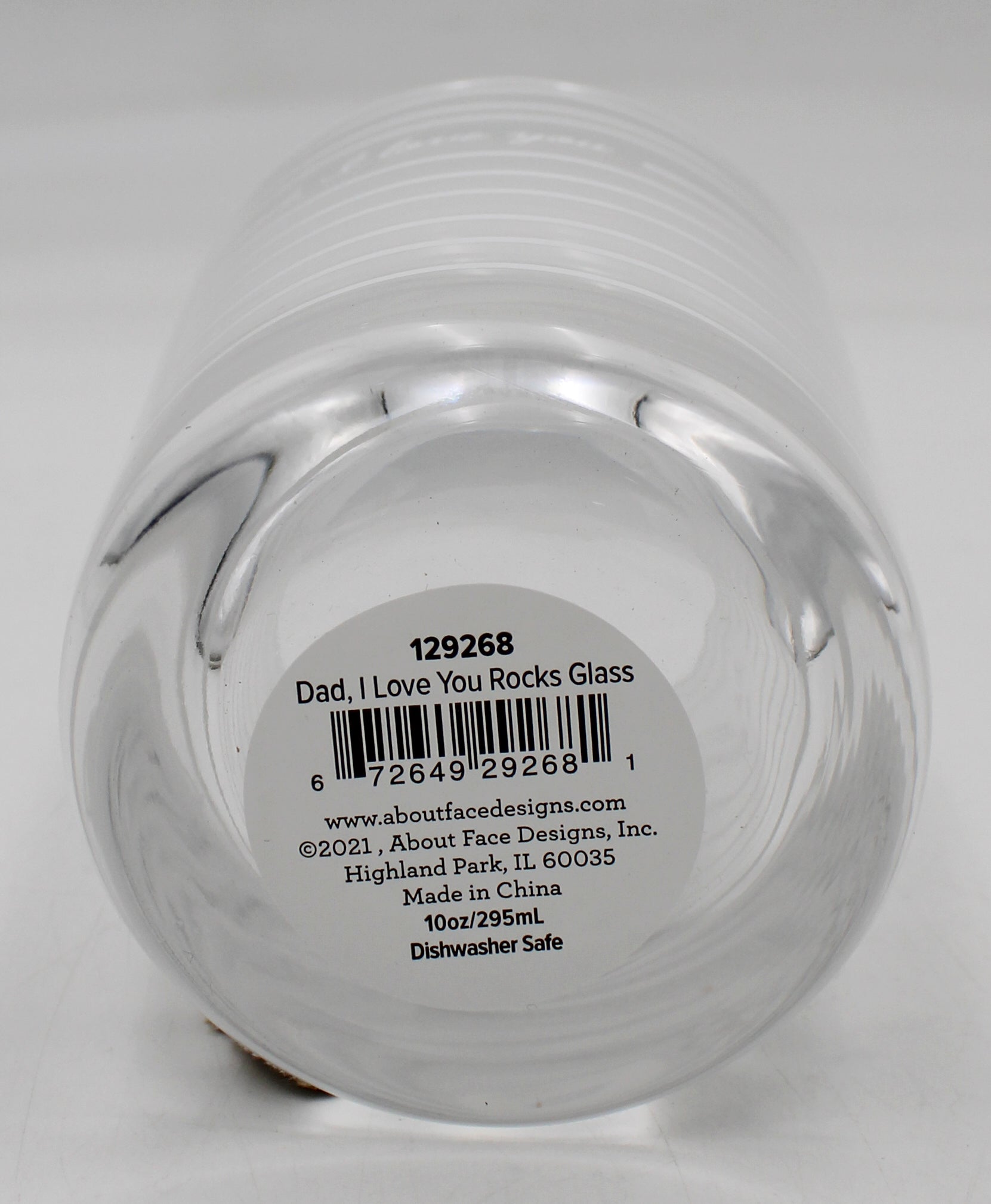 DAD, I LOVE YOU ROCKS GLASS 10oz