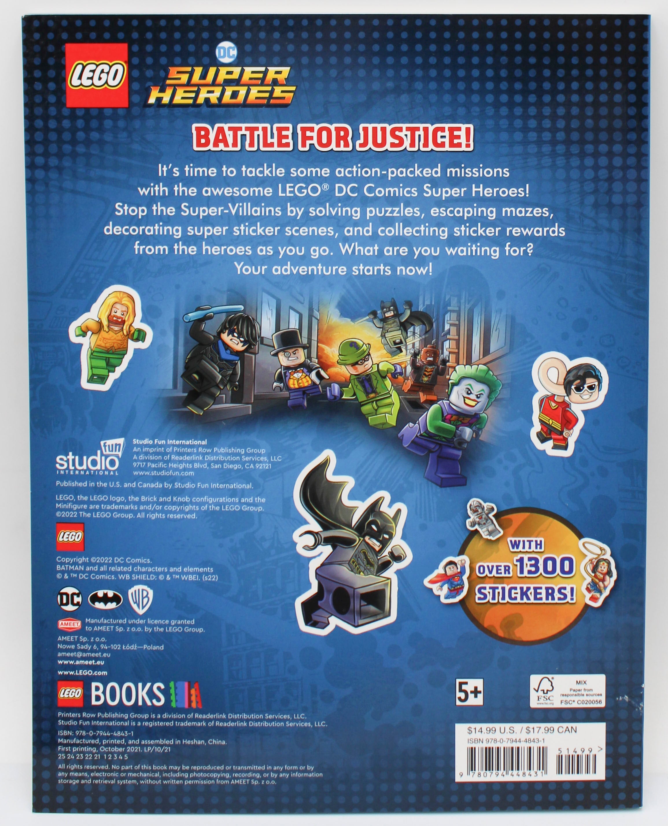 LEGO Batman Activity, Coloring & Sticker Book 108 Pages