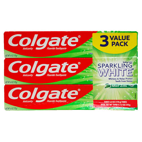 COLG T/PASTE 6oz/3PK(8/22)MINT NI