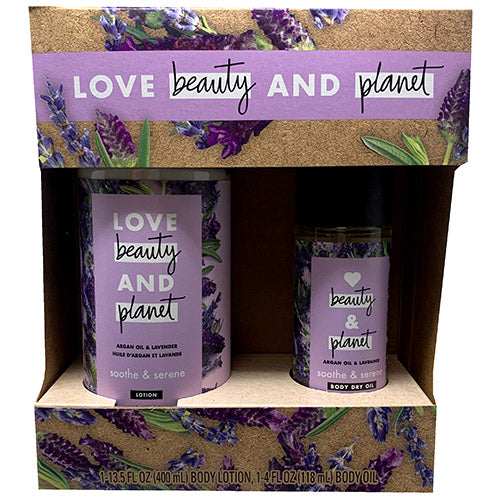 BEAUTY/PLANET BATH/BODY SET 2PC-LAV