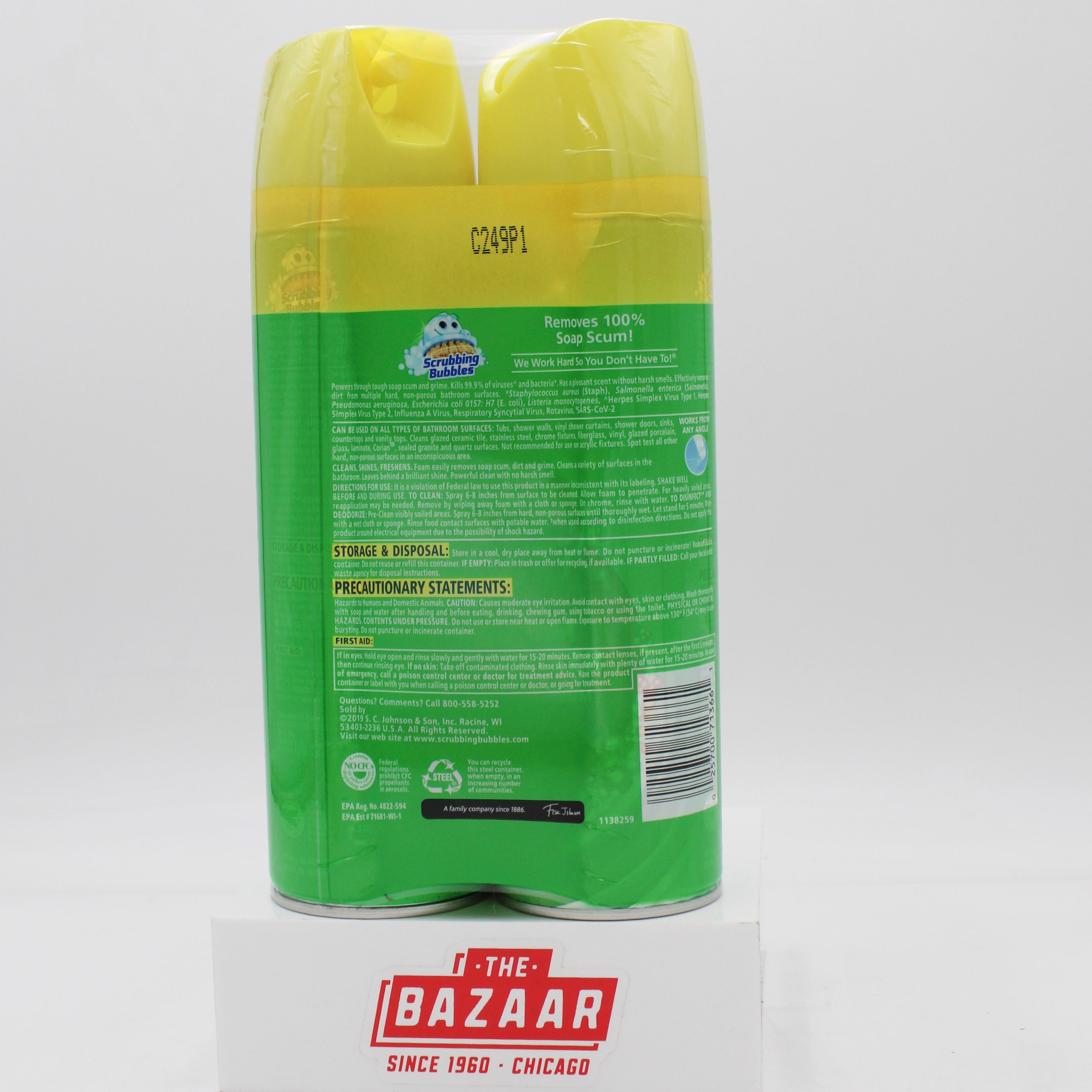 SP SB BATHROOM CLEANER 2PK 20oz CITRUS