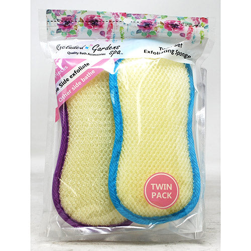 SECLUDE GRDN EXFOLIATING SPONGE 2PK