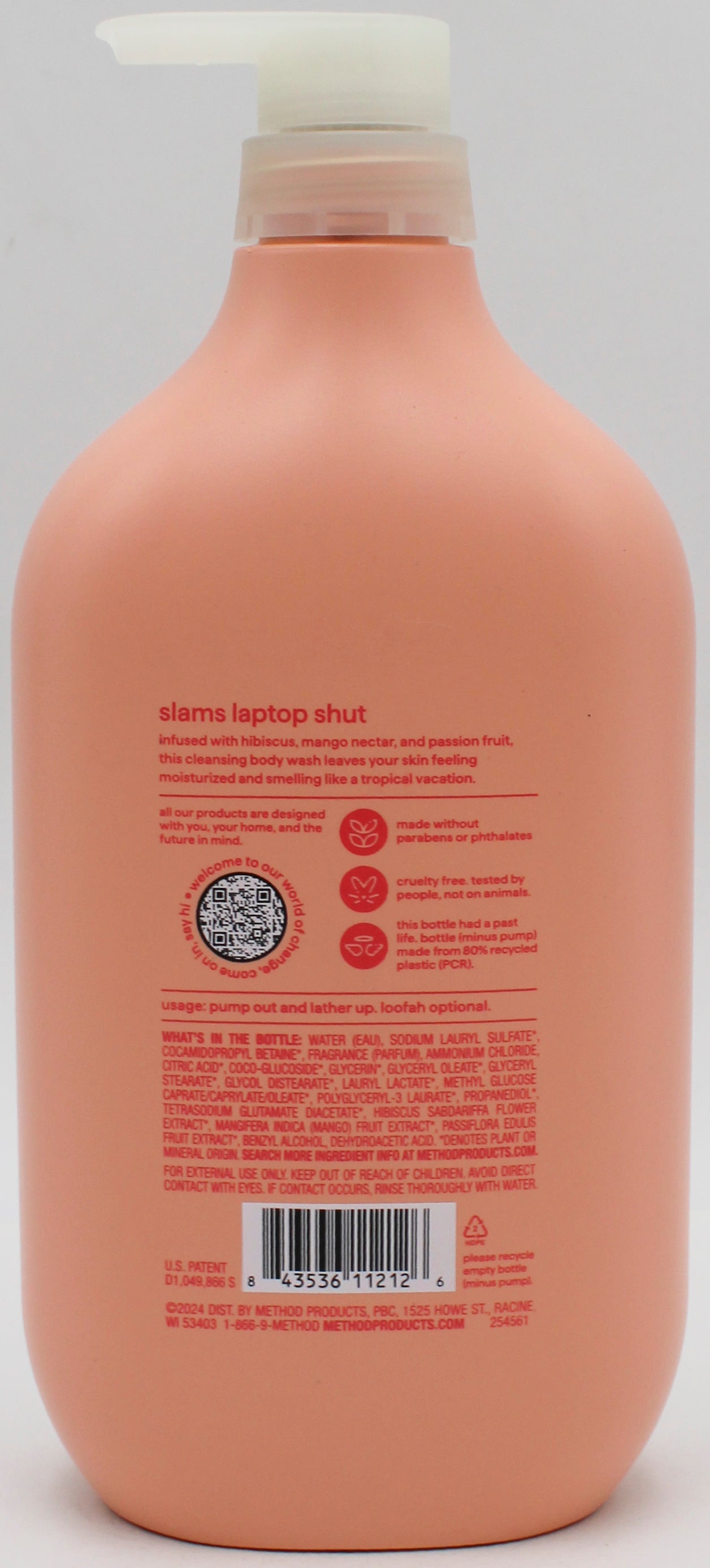 SP METHOD MEN BODY WASH 28oz ISLAND MIST